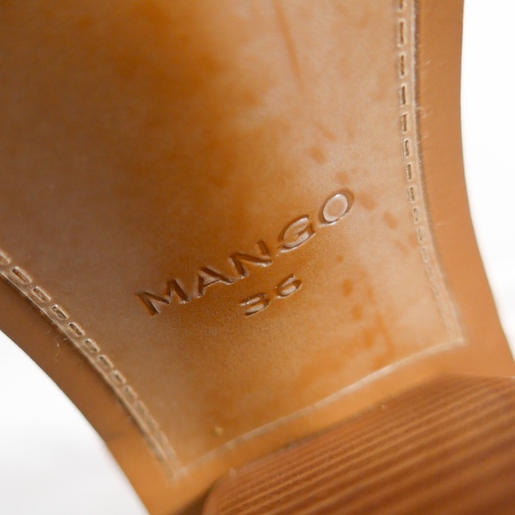 Mango Women 36 Chunky Heel Open Toe Sandal with Ankle Strap - Picture 15 of 16